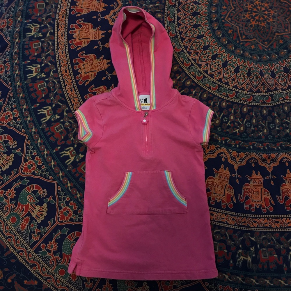pink and rainbow coverup!